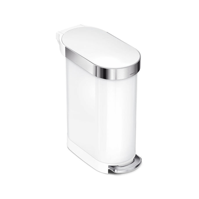 45 Litre, Slim Pedal Bin With Liner Rim