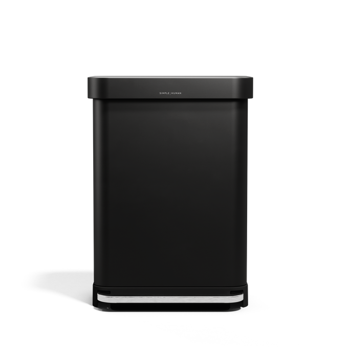 55 Litre, Rectangular Pedal Bin With Liner Pocket