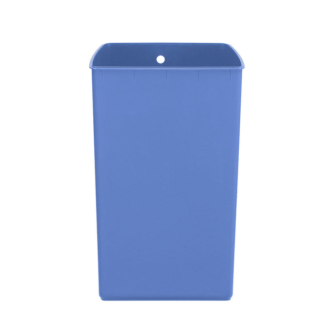 38L blue plastic trash bucket [SKU:pd5025] - main image