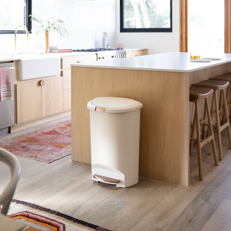 50L Semi-Round Hybrid Pedal Bin