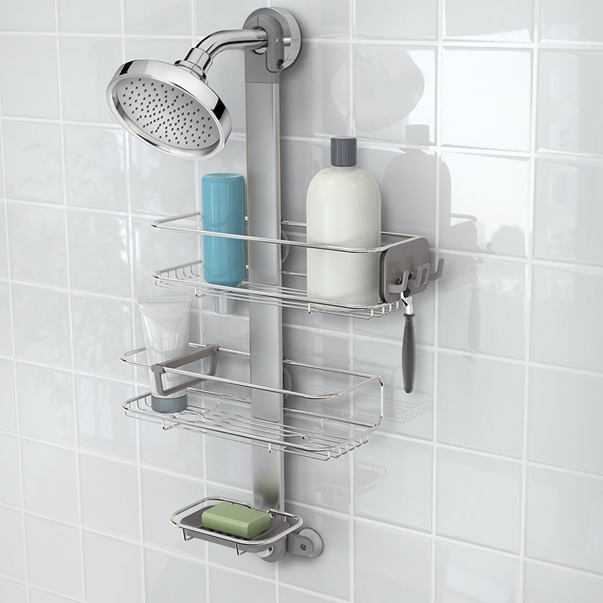 Simplehuman Pattern Adjustable Shower Caddy - Simplehuman
