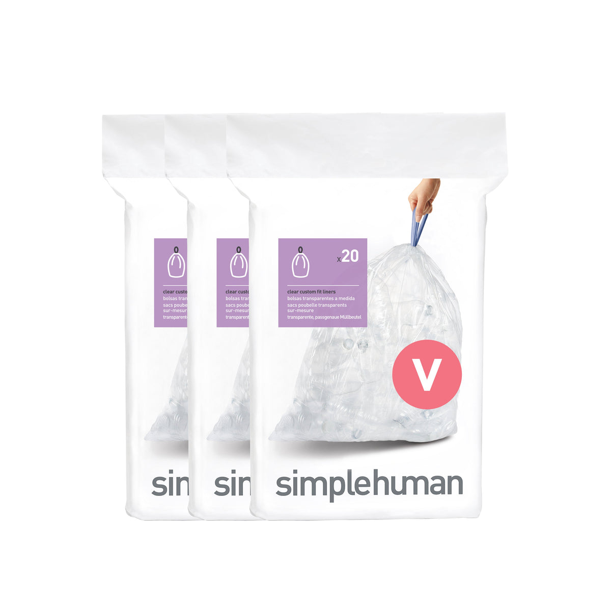 Simplehuman Liner Guide Code Simplehuman Code V Custom Fit Liners
