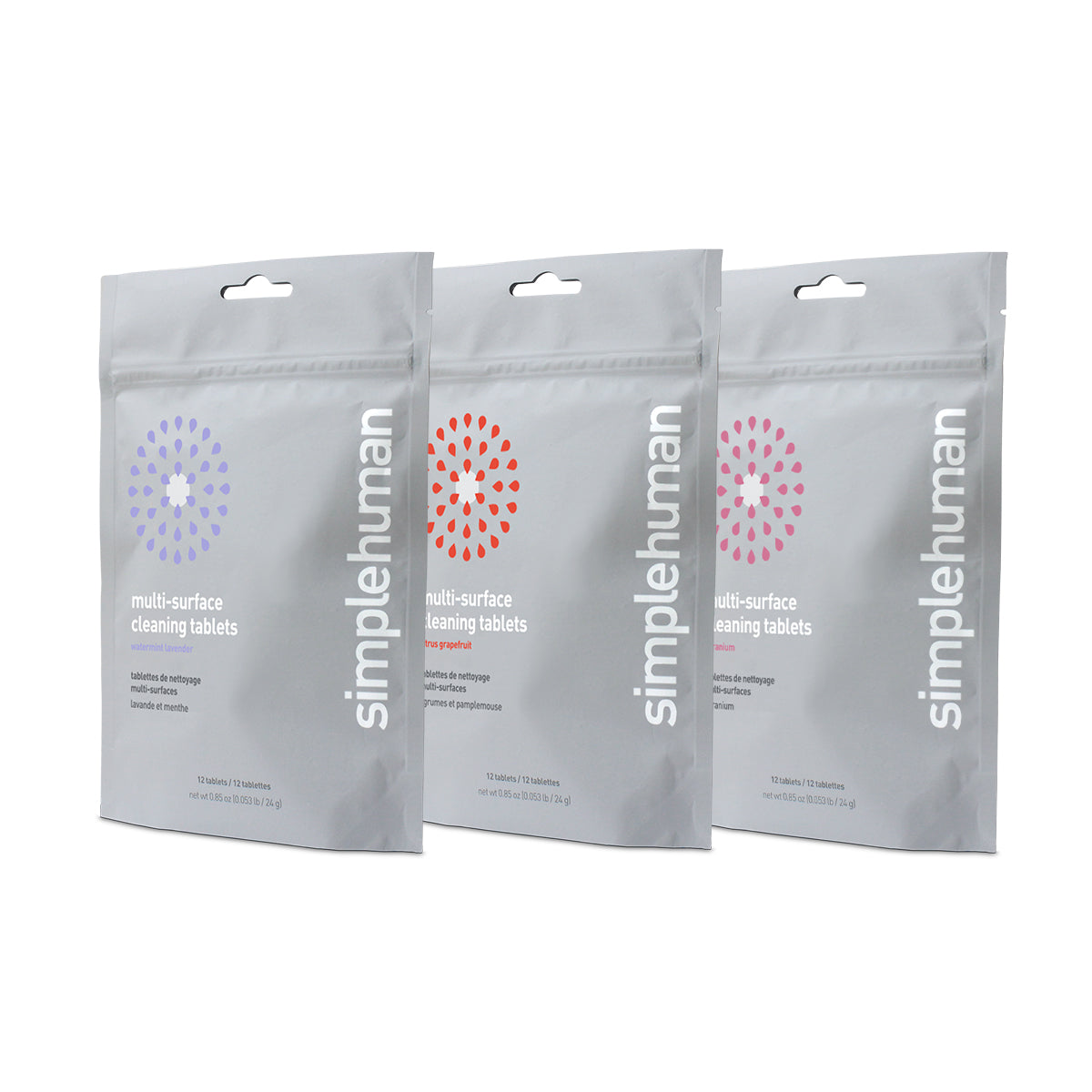 assorted multi-surface cleaning tablets