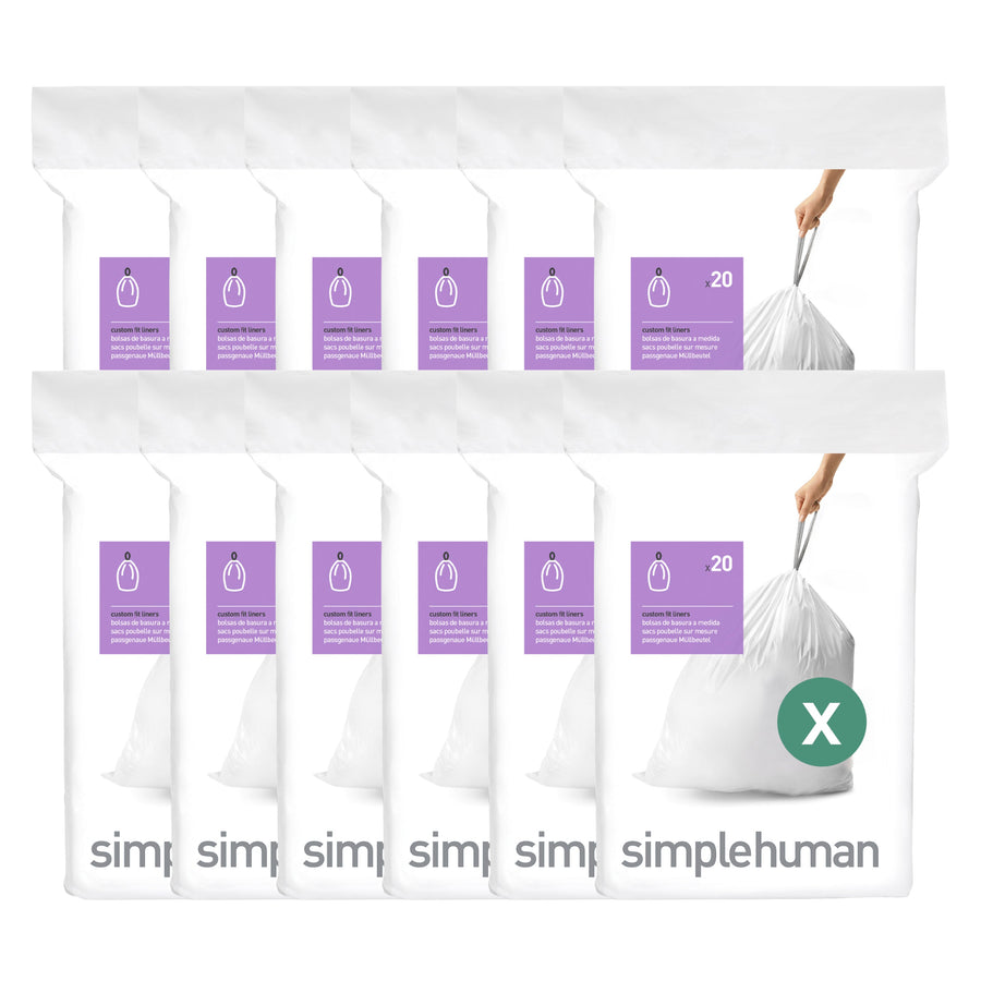Simplehuman Liner Guide Code Simplehuman Code X Custom Fit Liners
