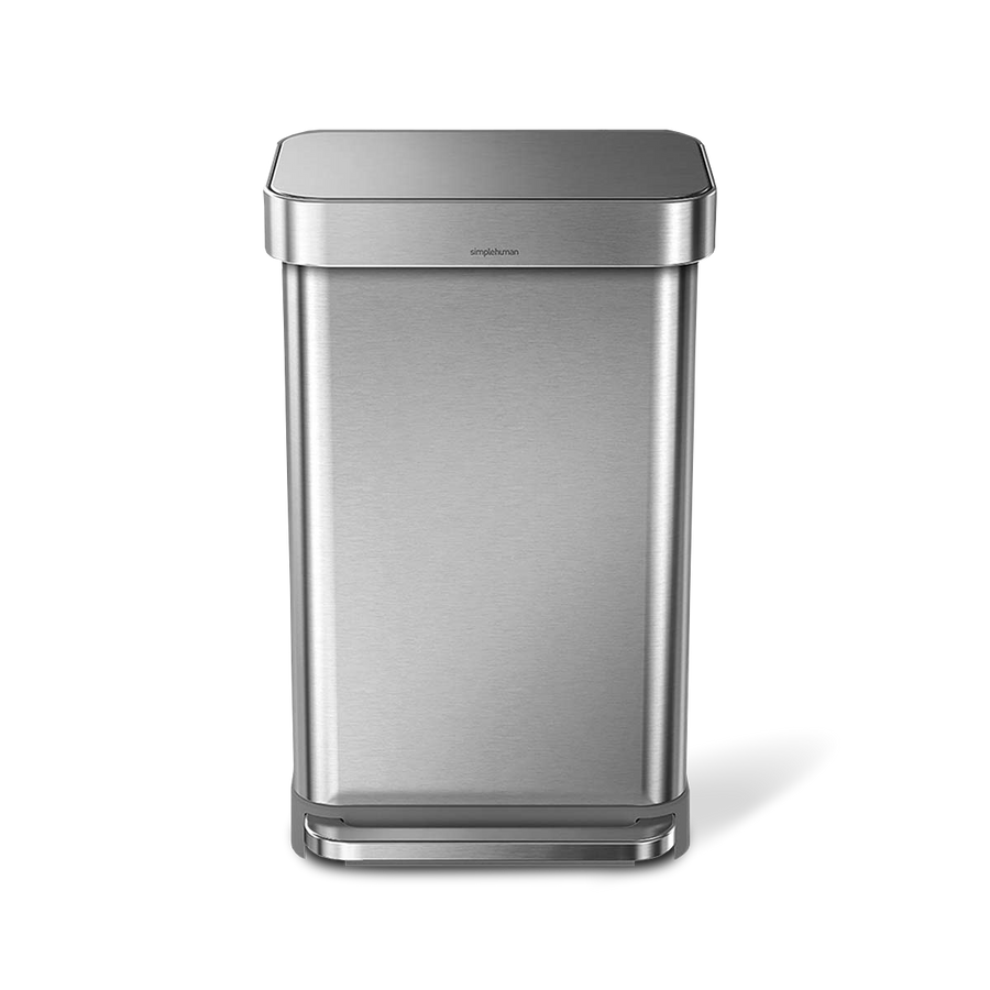 45 Litre, Rectangular Pedal Bin With Liner Pocket