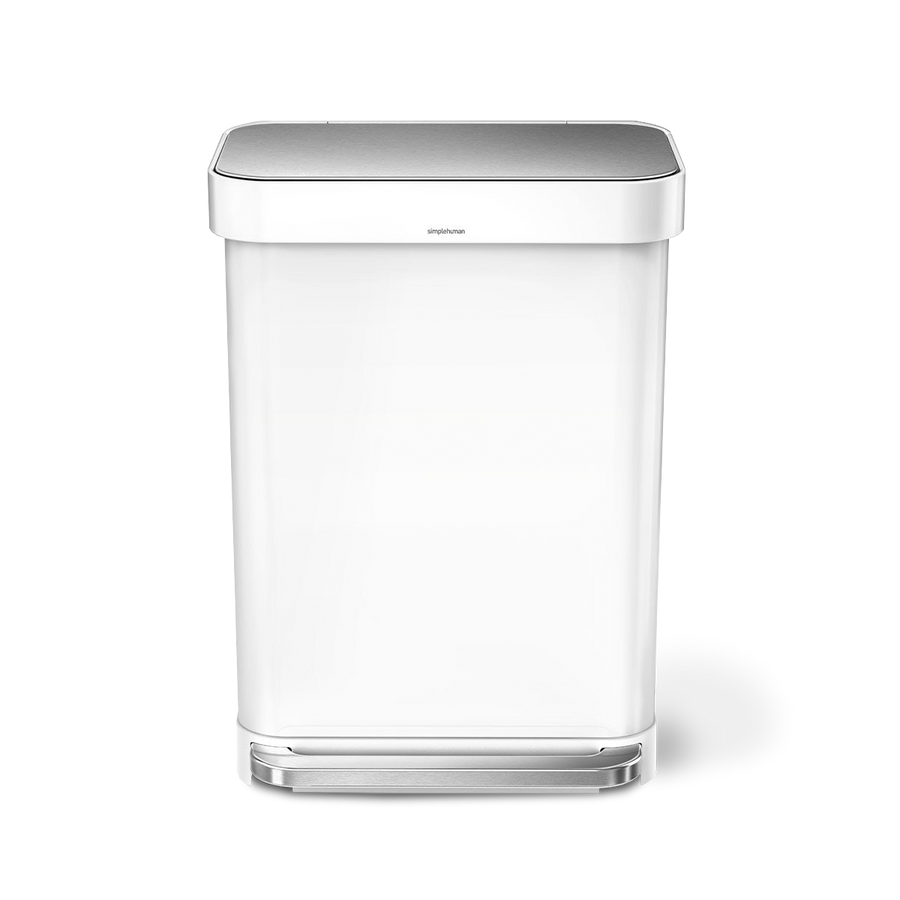 55 Litre, Rectangular Pedal Bin With Liner Pocket