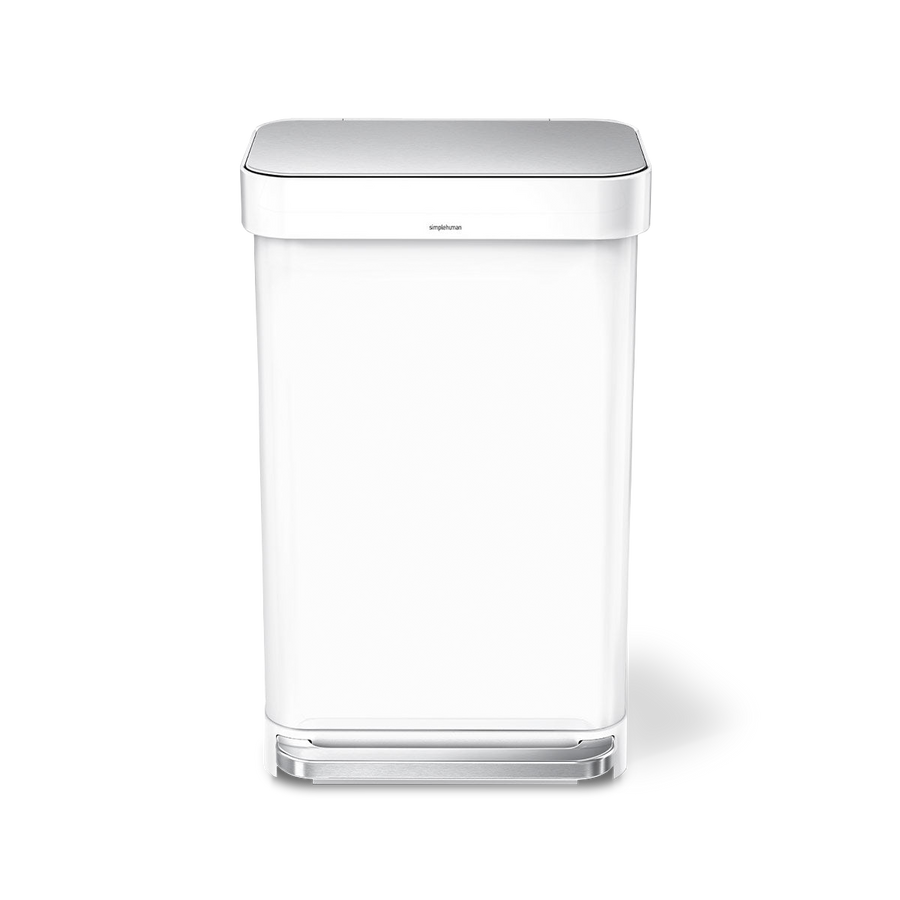 45 Litre, Rectangular Pedal Bin With Liner Pocket