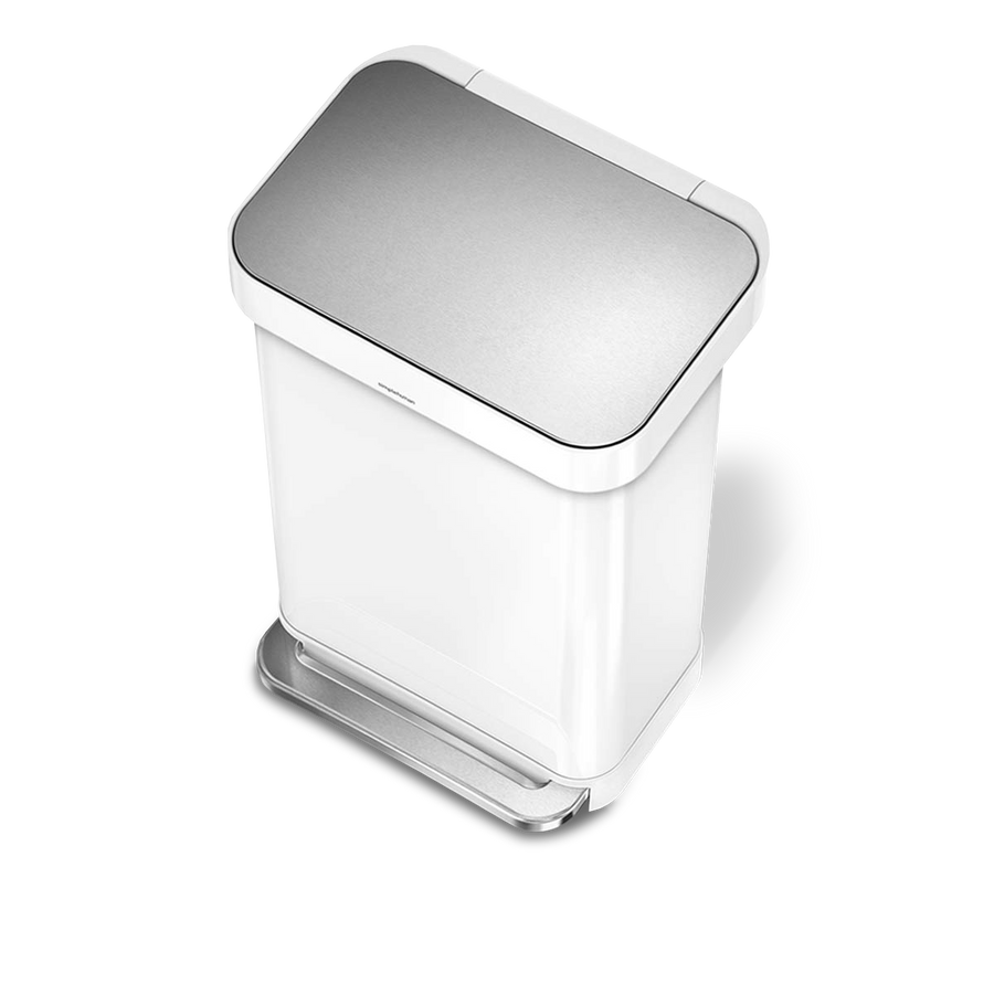 45 Litre, Rectangular Pedal Bin With Liner Pocket