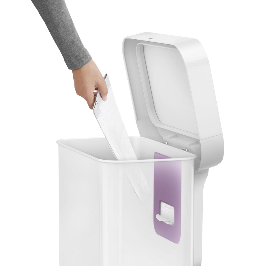 45 Litre, Rectangular Pedal Bin With Liner Pocket