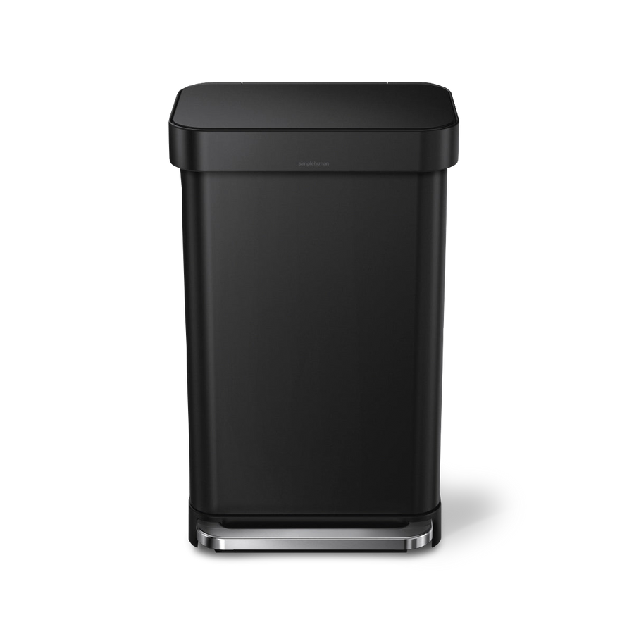 45 Litre, Rectangular Pedal Bin With Liner Pocket