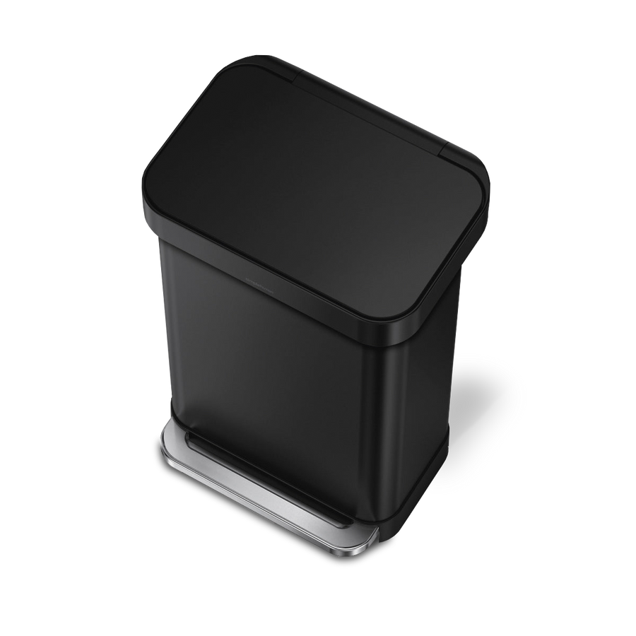 45 Litre, Rectangular Pedal Bin With Liner Pocket