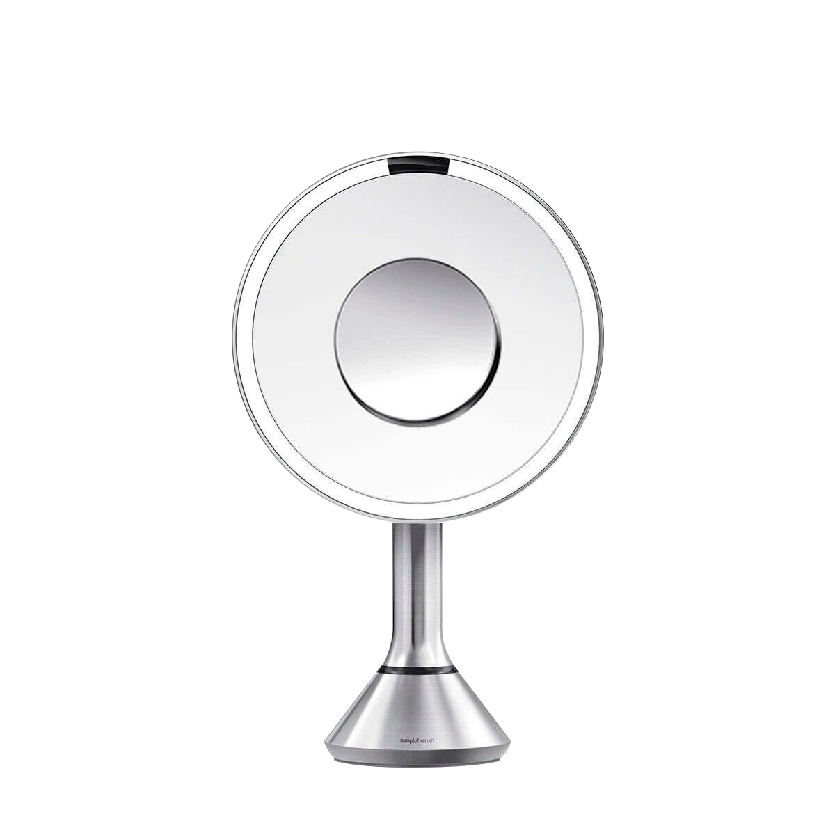 sensor mirror with touch-control brightness and dual light setting + 10x detail mirror