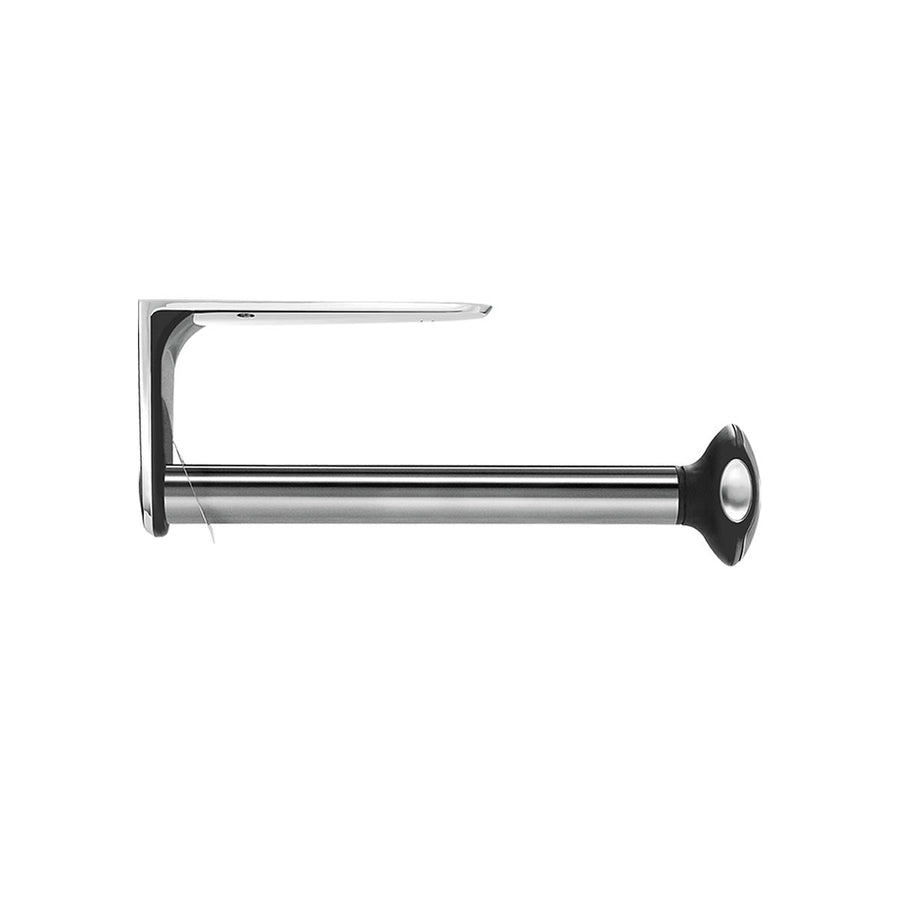 Stainless Steel Paper Towel Holder - Under Cabinet Or Wall Mount - Silver, 12.4"L X 3.5"W - Space-Saving Kitchen Organizer