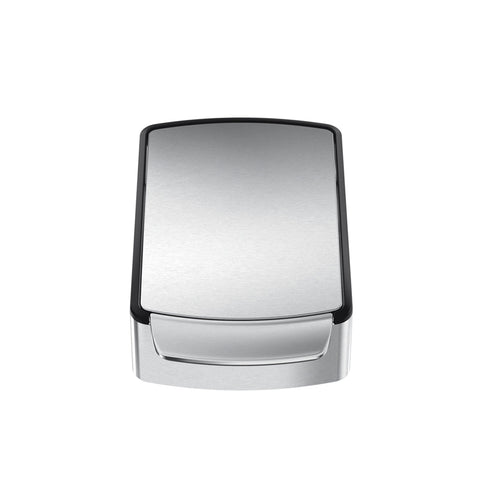 lid, brushed stainless steel 