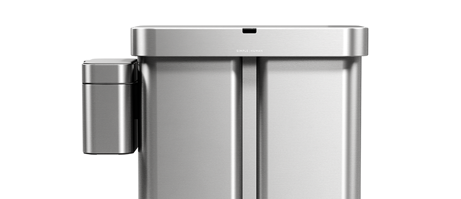 compost caddy - brushed