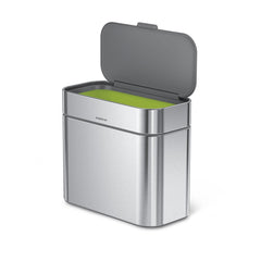 58 litre rectangular sensor bin with voice and motion sensor + compost caddy
