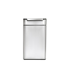 40 litre, rectangular touch-bar bin