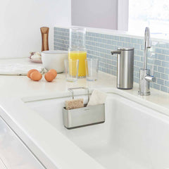 slim sink caddy - lifestyle attched to kitchen sink with sensor pump