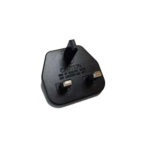 UK 3-pin plug, black 