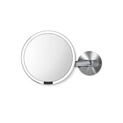 rechargeable wall mount sensor mirror - brushed finish - main image