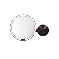 rechargeable wall mount sensor mirror - dark bronze finish - main image